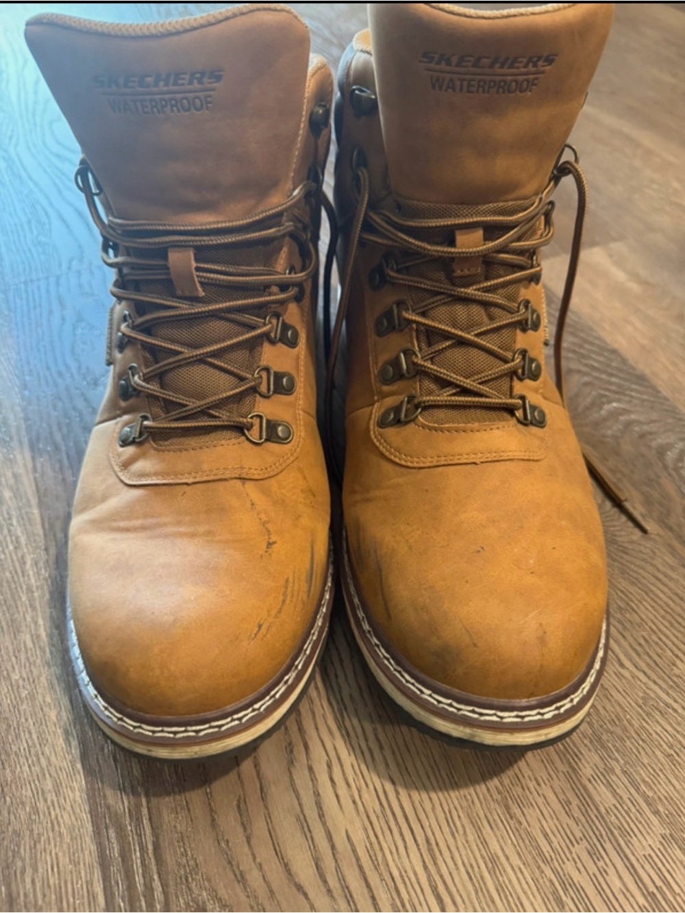 Skechers Men's Brown Waterproof Work Boots